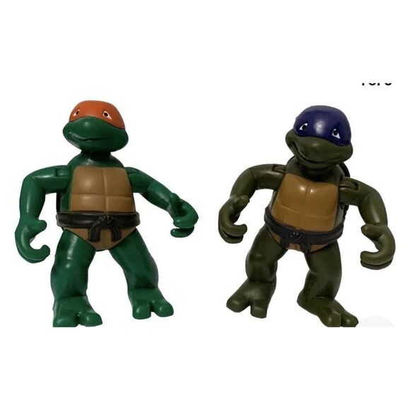 Teenage Mutant Ninja Turtles TMNT Playmstes 2004 Toddler 3" Toy Action Figures - Picture 1 of 5